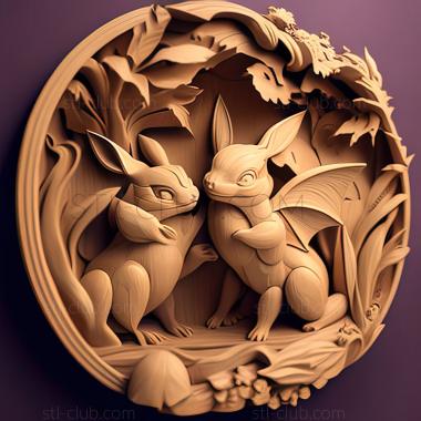 3D model Wherefore Art Thou Pokmon Nidorans Love Story (STL)